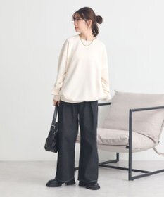 earth music&ecology サイドリブロゴスウェット