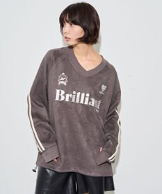 WEGO 【ユニセックス着用ITEM】フェイクスウェードグラフィックプルオーバー