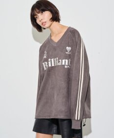 WEGO 【ユニセックス着用ITEM】フェイクスウェードグラフィックプルオーバー