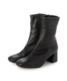 MODE ET JACOMO <carino>【レイン対応】ストレッチヒールブーツ （ブラック）