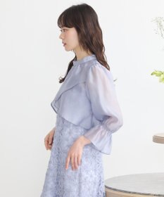 earth music&ecology SET2点シアーブラウス＋3Dレースワンピース