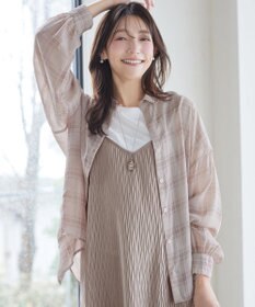 Tiaclasse 【2点セット】変形プリーツキャミワンピース＆Tシャツ