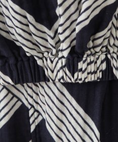 UCHINO クレープガーゼ ジオメトリックブラウス