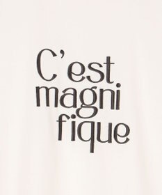 UNFILO BEAUTY FORM ロゴ刺繍フレンチスリーブTシャツ