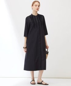 23区 【Indian Factory】コットンポプリン タックディテール シャツワンピース