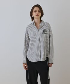 GRACE CONTINENTAL エンブレム刺繍シャツ