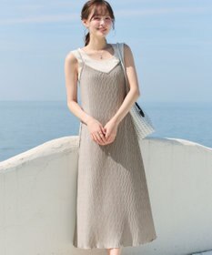 Tiaclasse 【2点セット】変形プリーツキャミワンピース＆Tシャツ