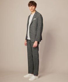 JOSEPH ABBOUD 【ウエストも伸びる/驚きの多機能性】ドライサッカー パンツ