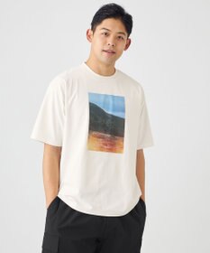 SHARE PARK MENS 【UVカット・吸水速乾・ストレッチ・軽量 】コラボフォトプリントTシャツ（L・XLサイズ）