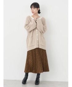 earth music&ecology すきな丈プリーツスカート