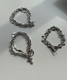 WEGO L2連モチーフチェーンブレス