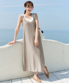 Tiaclasse 【2点セット】変形プリーツキャミワンピース＆Tシャツ
