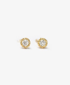 WEB限定】FLORA K18 DIAMOND K18 PIERCED EARRINGS K18 ダイヤモンド