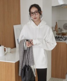 WEGO 【ユニセックス着用ITEM/裏起毛】リラックスフィットスウェットプルパーカー