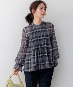 組曲 L エアリーボイルシアー ブラウス