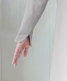 Tiaclasse 【ダブルストレッチ・洗える】ノーカラーAラインコート