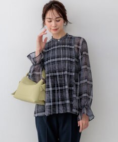 組曲 【先行予約】エアリーボイルシアー ブラウス