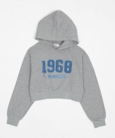 WEGO グラフィックショートプルパーカー