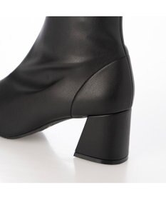 MODE ET JACOMO <carino>【レイン対応】ストレッチヒールブーツ （ブラック）