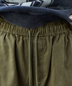 WEGO 【ウエストゴム/XSSMサイズ展開】ツイルイージーカーゴパンツ