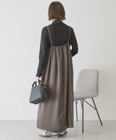 AMERICAN HOLIC タックサテンキャミワンピース