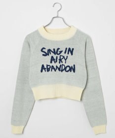 WEGO ジャガードショートニットプルオーバー