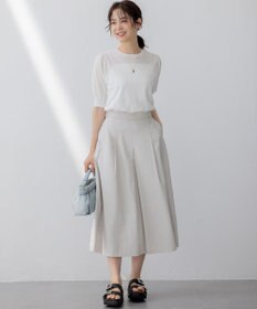 組曲 L シアーパフ袖 ニット