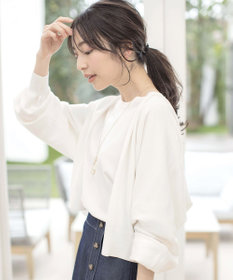 ANY SIS 【接触冷感・UVケア】ニットフーディー カーディガン