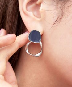 Tiaclasse カラーメタルリングピアス