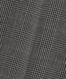 自由区 【撥水加工・洗える】TRギャバ裏起毛チェック柄テーパード パンツ