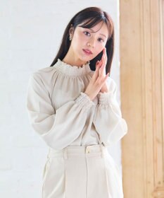 Feroux 【WEB一部店舗限定】スタンドネック ブラウス