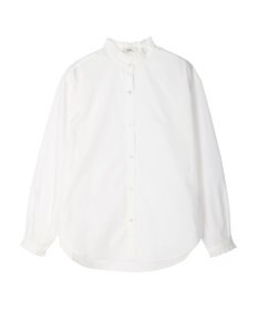 earth music&ecology Ｔ／Ｃ　スタンドフリルブラウス