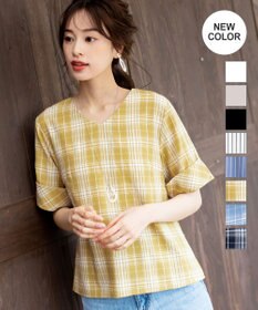 Tiaclasse 【洗える】ゆったりシルエットの幅広カフスブラウス