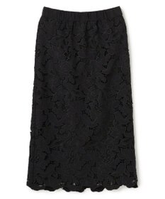 BEIGE， CITRINE / エンブロイダリーレースイージースカート