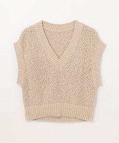 GRACE CONTINENTAL カノコショートニットトップ