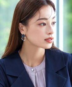 Tiaclasse カラーメタルリングピアス