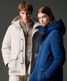 JOSEPH ABBOUD MOUNTAIN 【軽量/ソフト】ラム×モールジャカード ニットブルゾン