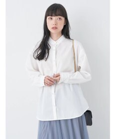 earth music&ecology スタンドフリルシャツ