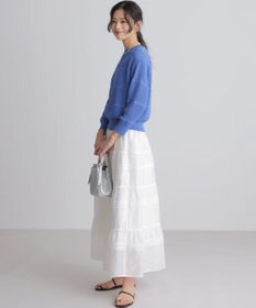 組曲 ボーダーレース ニット