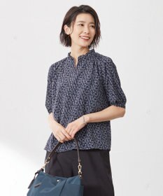 J.PRESS LADIES チェーンプリント スリットネック カットソー