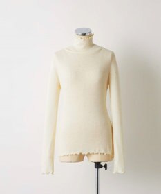 TOQUE 24AW新作〈高垣麗子さん着用〉針抜きスムスハイネックＴ
