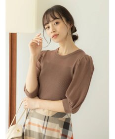 earth music&ecology シアーパワショルニットプルオーバー