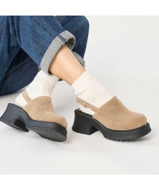 MODE ET JACOMO <noyau>センターライン厚底サボサンダル