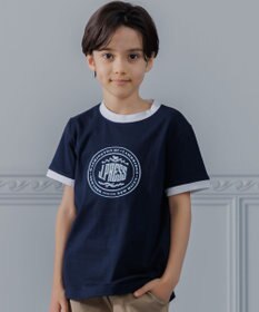 J.PRESS KIDS 【100-130cm】ビックロゴリンガー 半袖Ｔシャツ