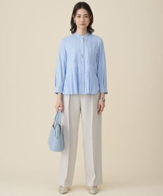 自由区 L ドレープブロードタック ブラウス