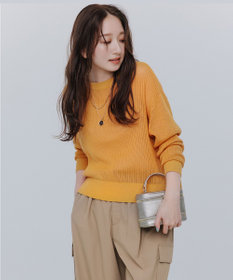 UNFILO L メッシュ クロップドニット