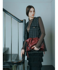 YECCA VECCA 【CLASSY.掲載】2wayチェーンギャザーバッグ