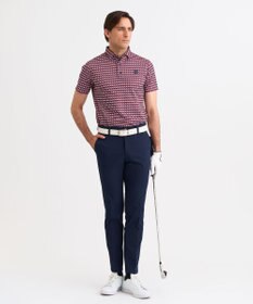23区GOLF 【MEN】フラッグ総柄ポロシャツ