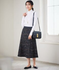 23区 L 【洗える】レイヤードタートル カットソー