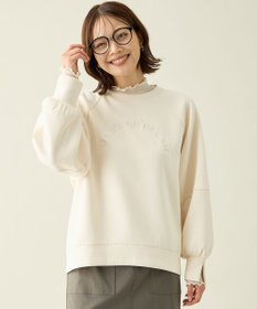 ANY L ロゴ刺繍ダンボールトレーナー